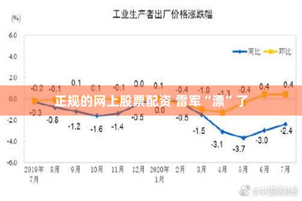 正规的网上股票配资 雷军“漂”了