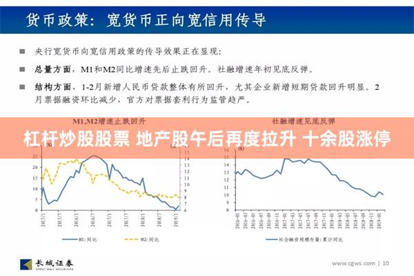 杠杆炒股股票 地产股午后再度拉升 十余股涨停