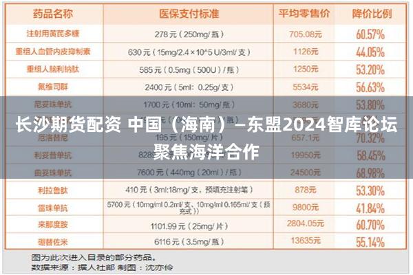 长沙期货配资 中国（海南）—东盟2024智库论坛聚焦海洋合作