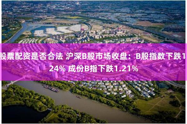 股票配资是否合法 沪深B股市场收盘：B股指数下跌1.24% 成份B指下跌1.21%