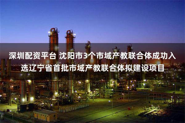 深圳配资平台 沈阳市3个市域产教联合体成功入选辽宁省首批市域产教联合体拟建设项目